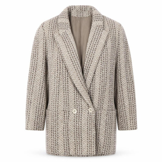 BHS Women’s Brown Herringbone Blazer, Size 12