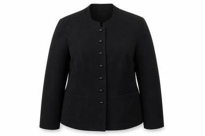 EWM Women's Black Blazer Size 16 Eight-Button