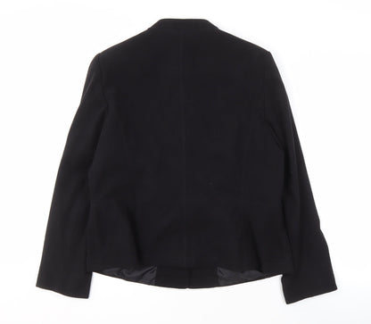 EWM Women's Black Blazer Size 16 Eight-Button