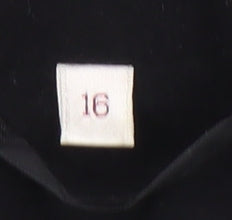 EWM Women's Black Blazer Size 16 Eight-Button