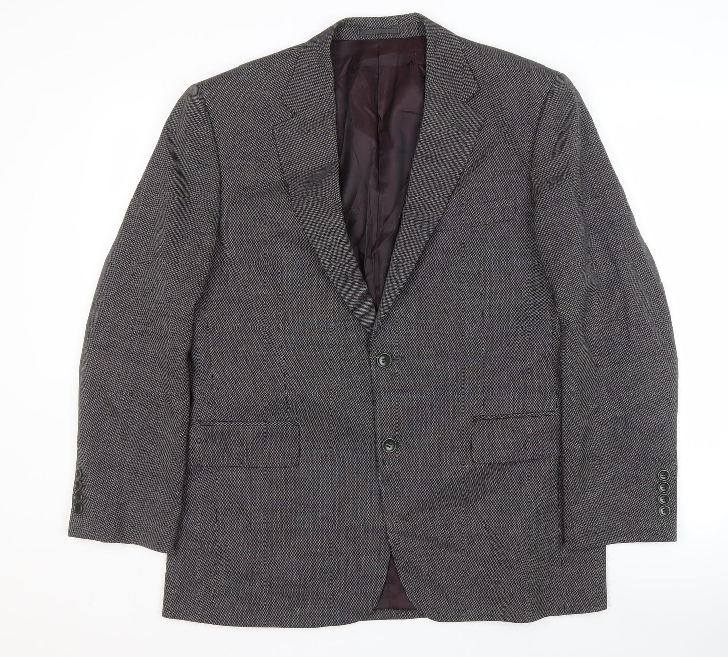 Chester Barrie Men's Grey Wool Blazer, 40S