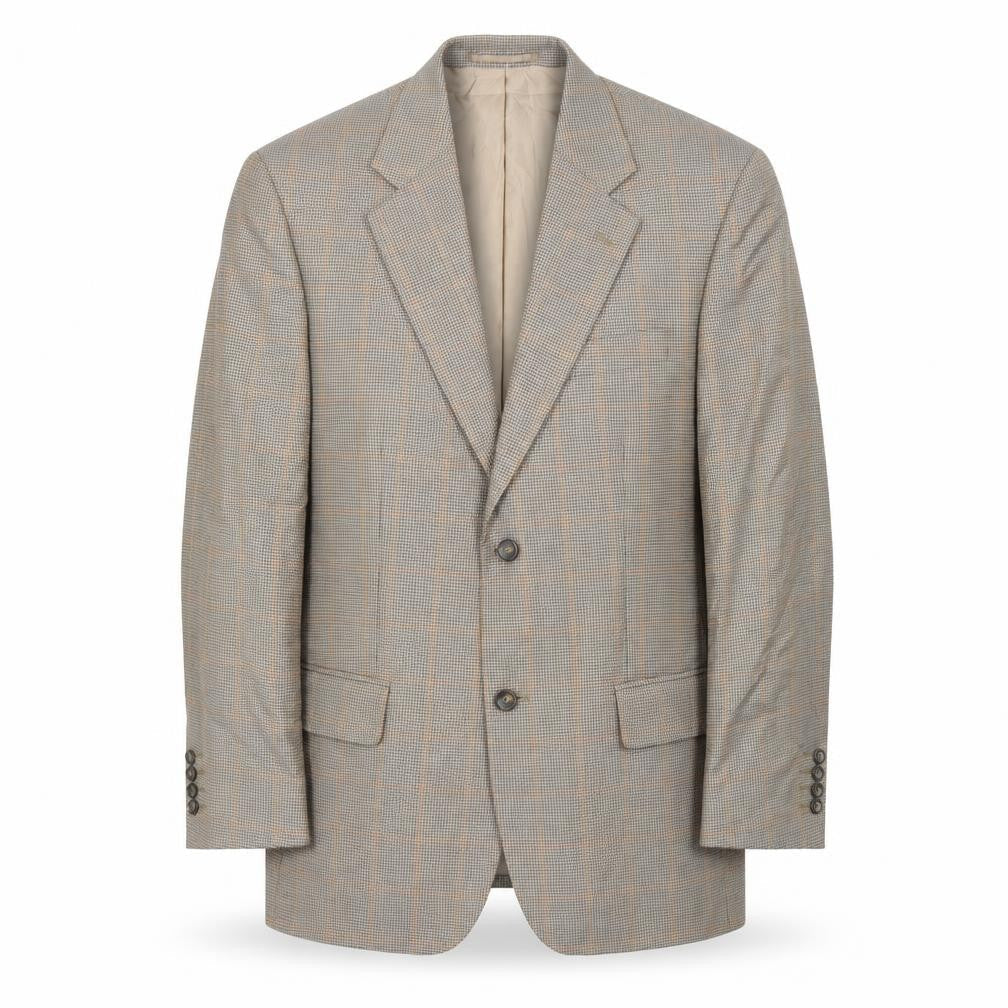 Farah Men's Multicoloured Checked Wool Blazer, Size 38R