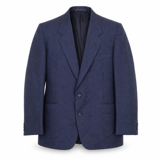 C&A Men's Blue Striped Blazer Size 42 Short Jacket