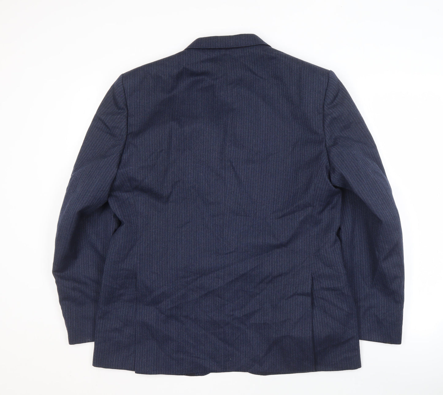 C&A Men's Blue Striped Blazer Size 42 Short Jacket
