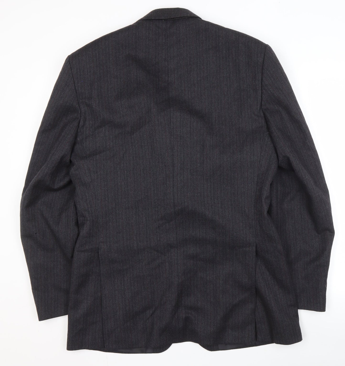 The Label Men's Grey Wool Blazer Jacket 40 Long Formal