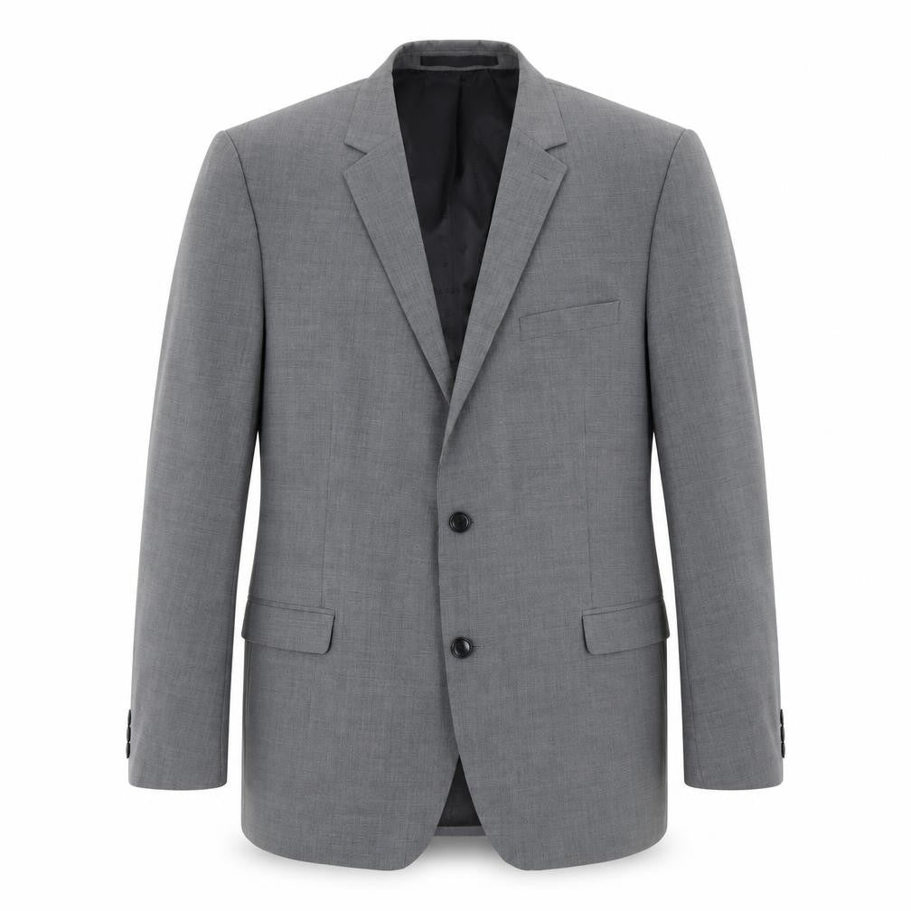 Blazer Men's Grey Jacket 44 Regular Fit, Two-Button