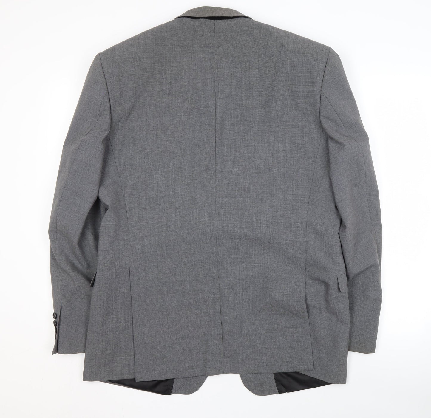 Blazer Men's Grey Jacket 44 Regular Fit, Two-Button