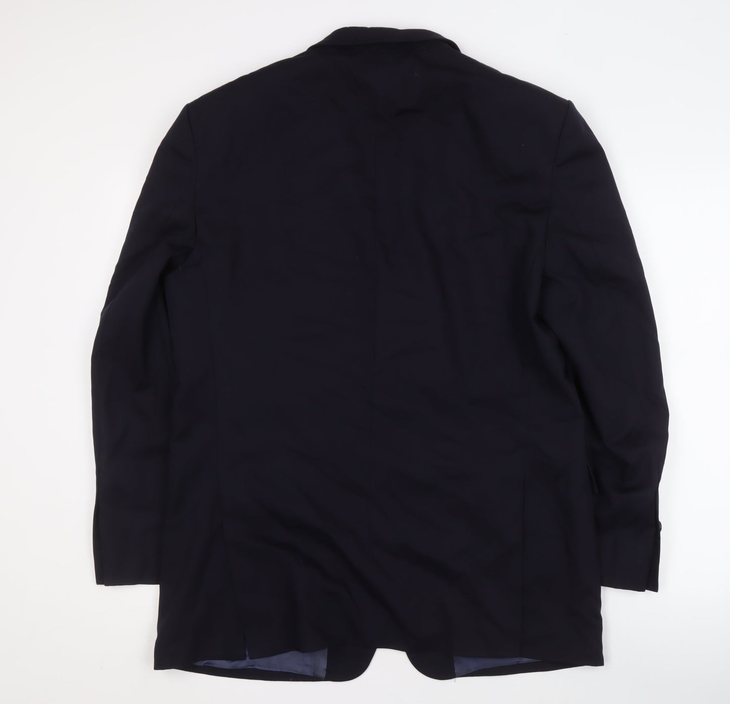Marks and Spencer Men's Blue Wool Blazer, Size 42R