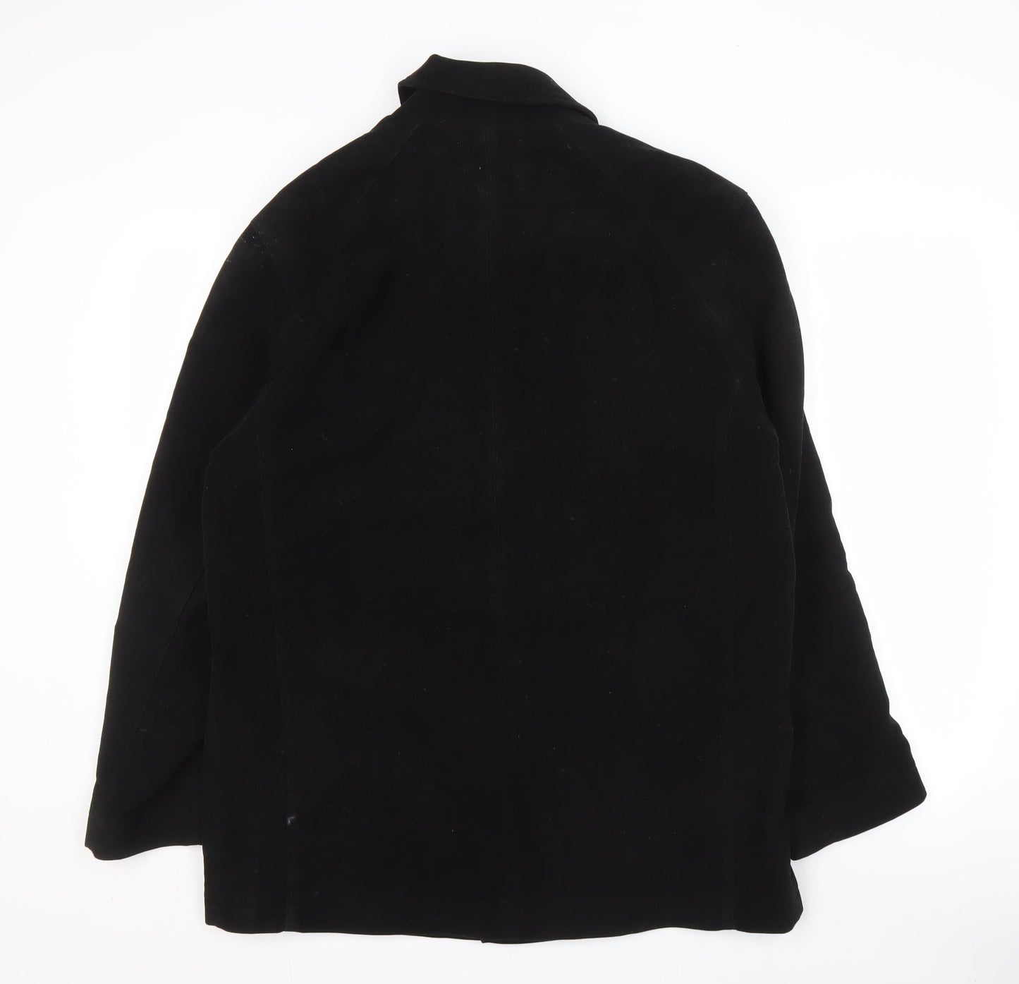NEXT Men's Black Cotton Overcoat M - Casual Style