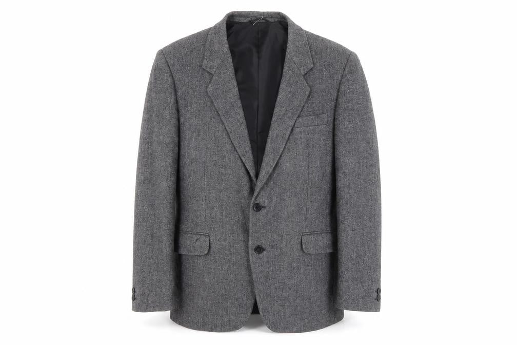 Littlewoods Grey Men's Blazer 40R Herringbone Jacket