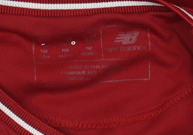 New Balance Boys Red Liverpool FC T-Shirt 7 Years Jersey