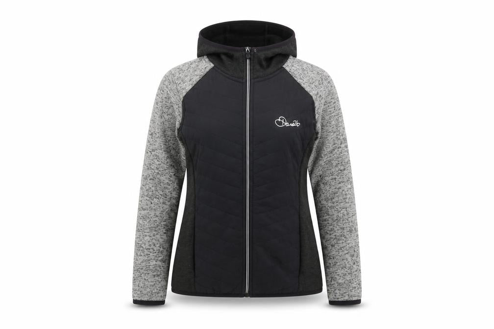 Dare 2b Women’s Black Grey Hooded Jacket Size 8