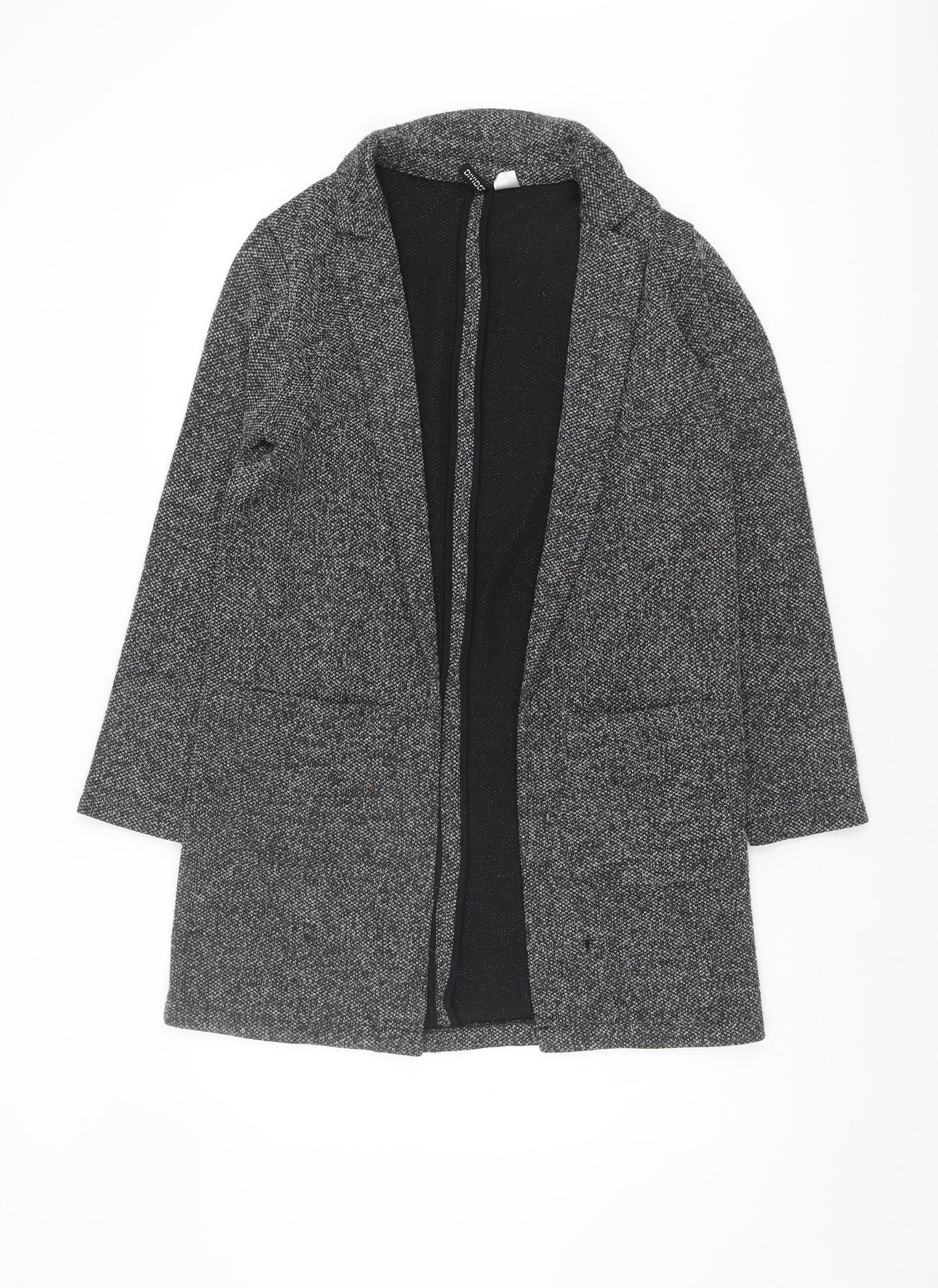 H&M Women's Black Long Sleeve Open Front Cardigan Size 8