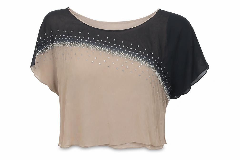 TFNC London Women's Multicoloured Tunic Blouse with Rhinestones