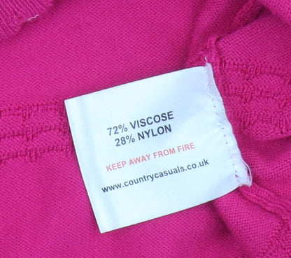 Country Casuals Women's Pink Pullover Jumper S