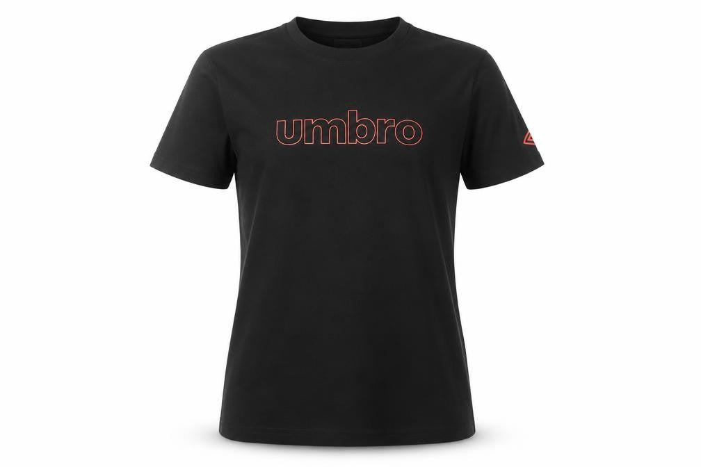 Umbro Unisex Black T-Shirt, Small, Casual Fit