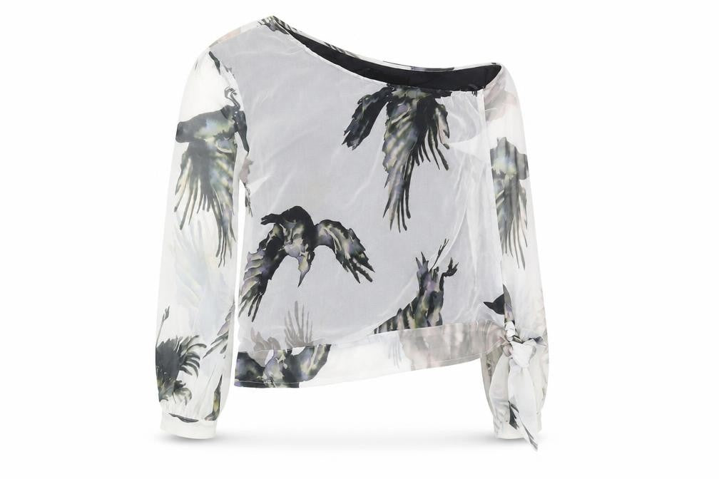 Religion Women's Multicoloured Cropped Blouse - Size 12