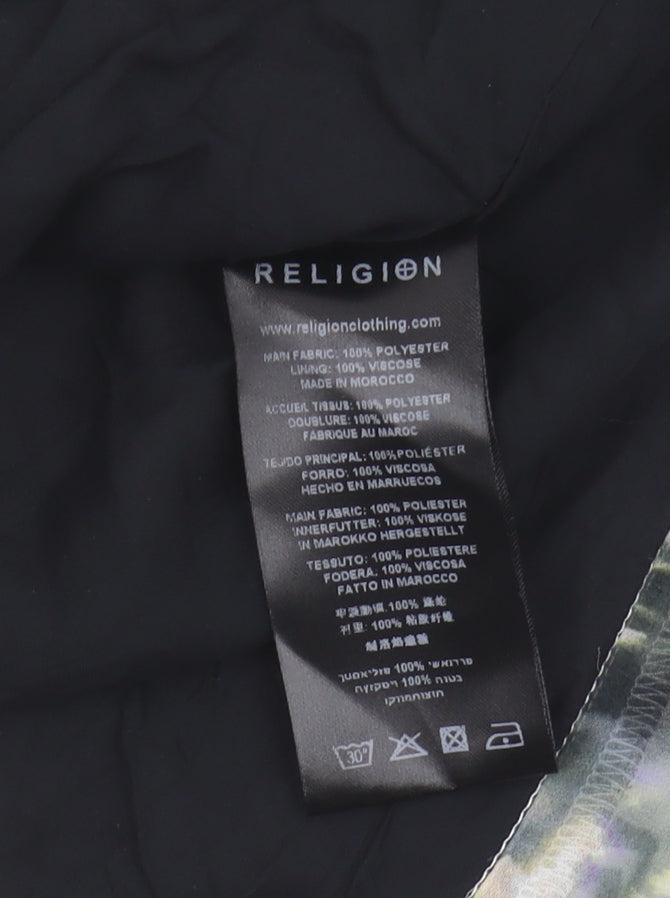 Religion Women's Multicoloured Cropped Blouse - Size 12