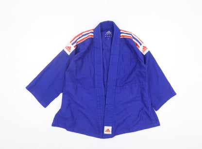Additional front view of Adidas boys’ blue jacket 9-10 years activewear