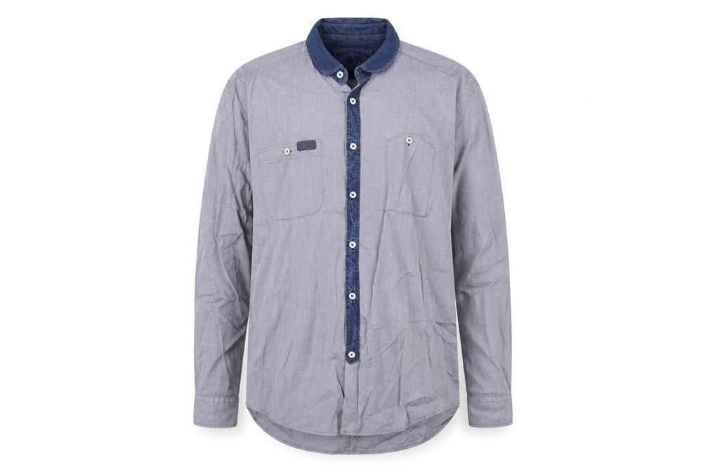 Bewley & Ritch Men's Blue Long Sleeve Shirt L