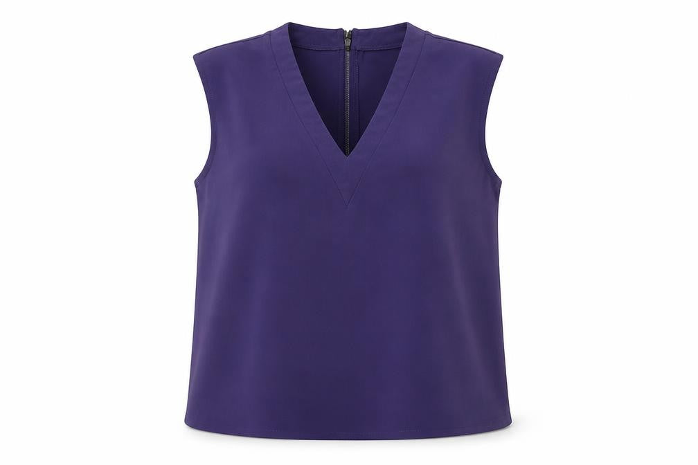 ASOS Petite Women's Purple V-Neck Blouse Size 14