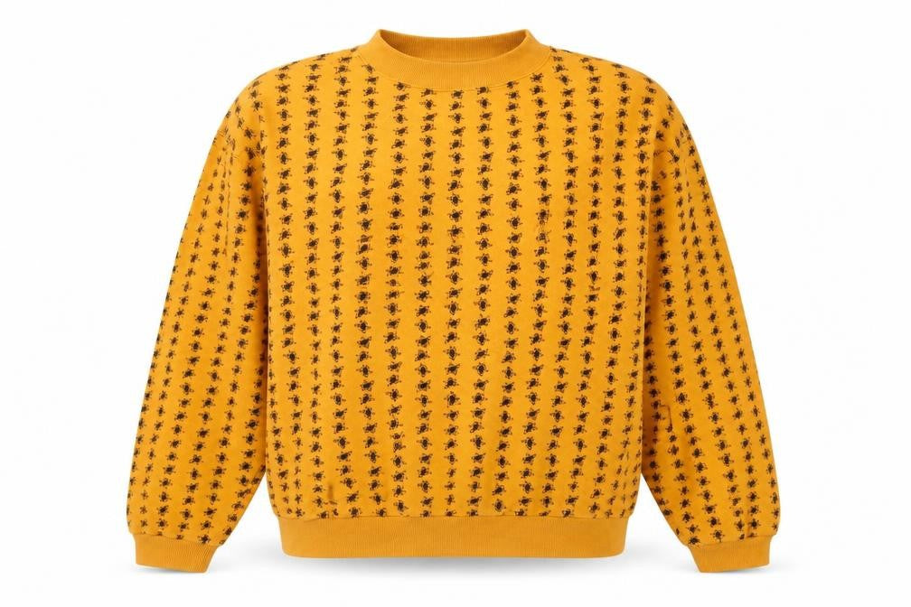 Rush Unisex Yellow Print Sweatshirt L Casual