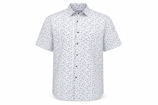 Jeff Banks Men's Multicoloured Floral Button-Up Shirt XL