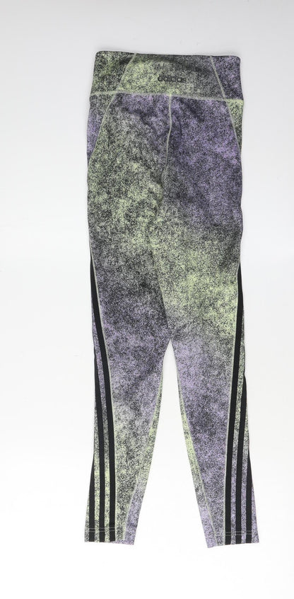 Back view of Adidas Women's XS Multicoloured Gym Leggings