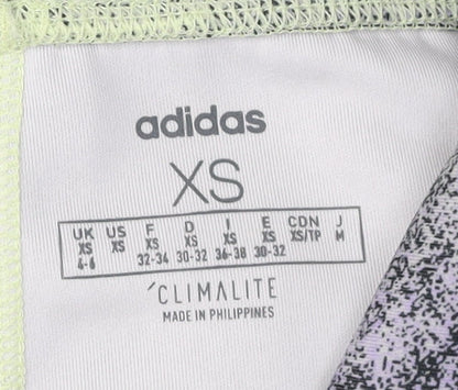 Close-up detail of Adidas Women's XS Multicoloured Gym Leggings