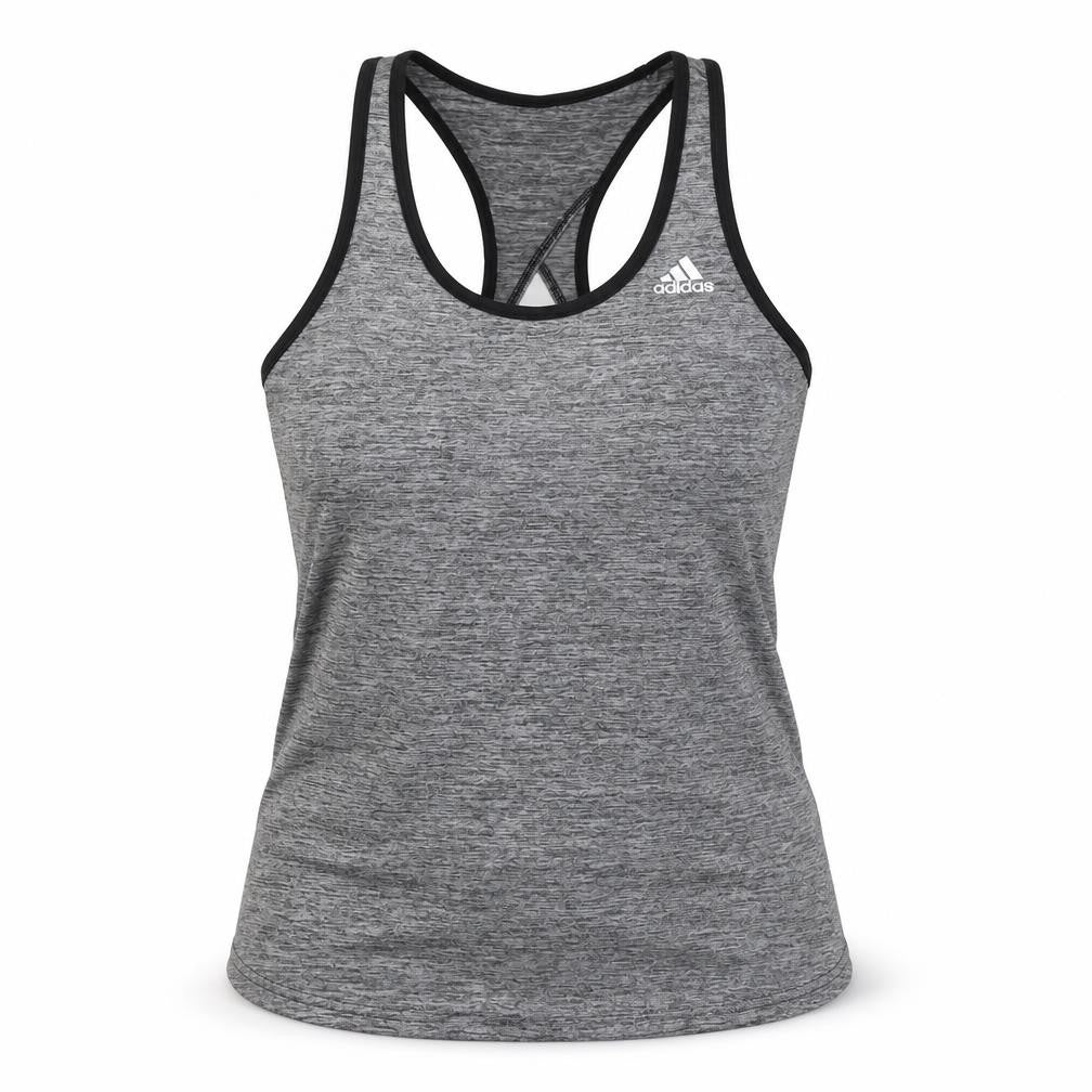 Adidas Women's Grey XS Racerback Tank - Breathable Activewear