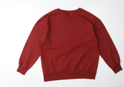 Harry Womens Potter Red Christmas Sweatshirt Small