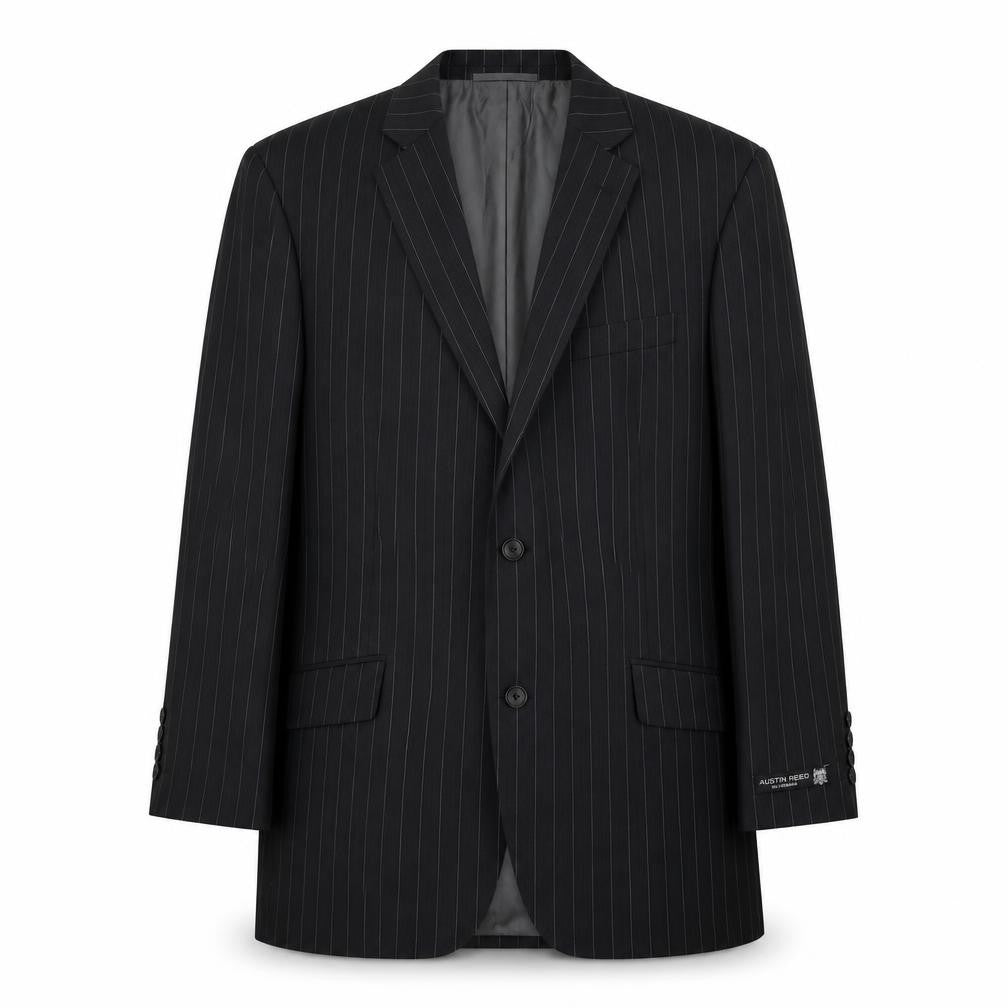 Austin Reed Men's Black Pinstripe Blazer - 40R Classic