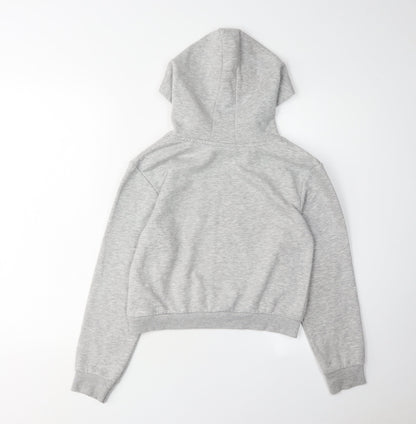 Back view of Harry Potter girls’ grey pullover hoodie - 10-11 years