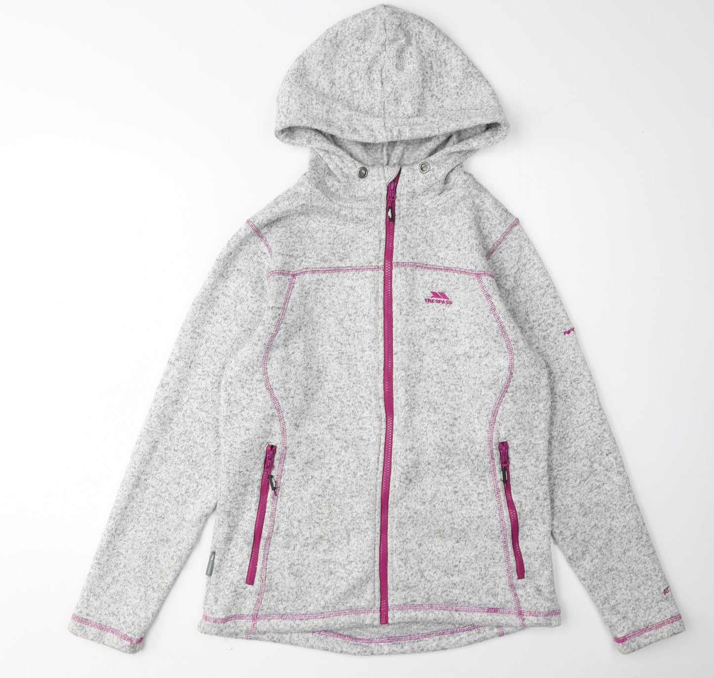 Trespass Women's Grey Hooded Jacket Size M