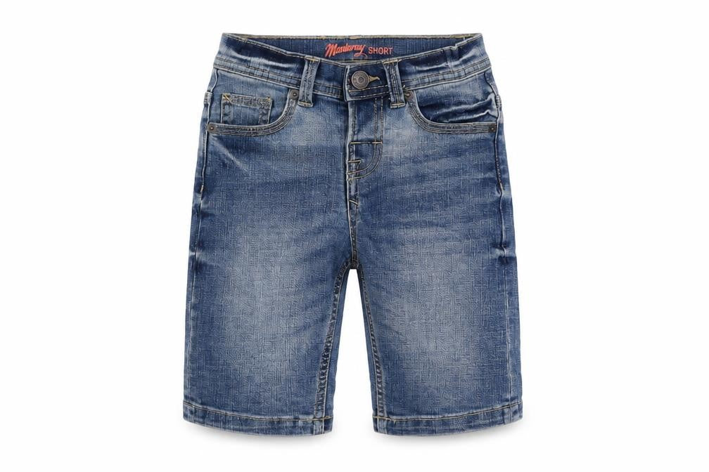 Mantaray Girls Blue Bermuda Denim Shorts, Size 4 Years, Casual Wear