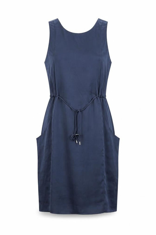 Whistles Women's Blue Sleeveless Dress UK 8