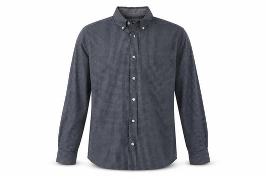Maine New England Men's Blue Check Shirt - Size S