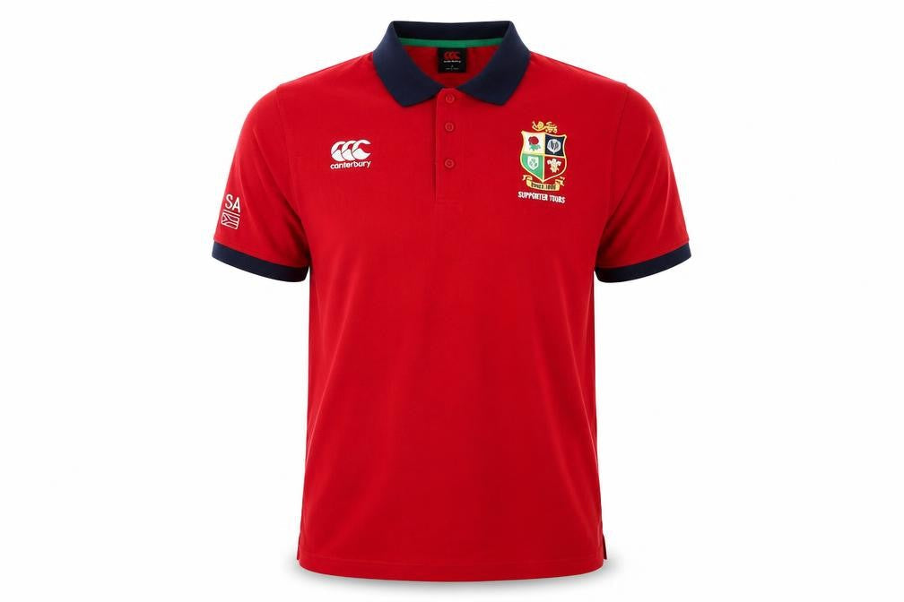 Canterbury Men's Red Rugby Polo L
