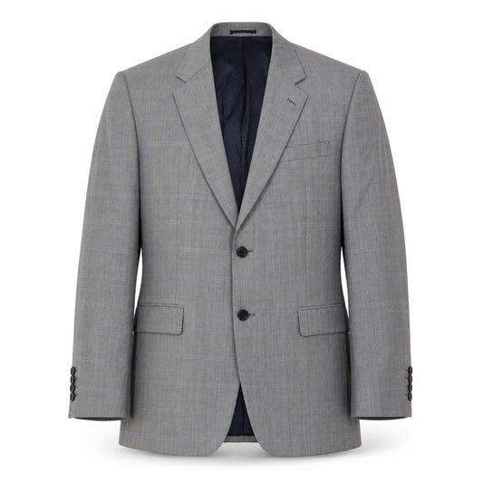 Skopes Men's Grey Check Blazer 42R Wool Jacket