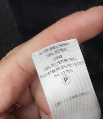 Red Herring Men's Black XL Overcoat Button Casual