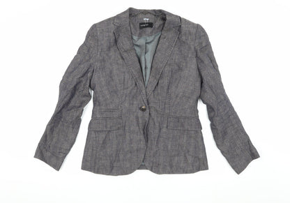 Additional front view of Autograph Women's Blue Blazer, size 10