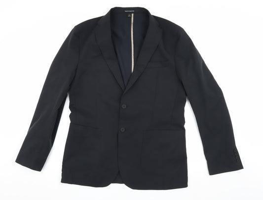 Marks and Spencer Men's Black Blazer, 40 Long, Formal