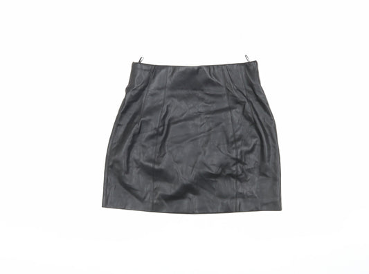 Zara Women's Black Pencil Skirt, Size L, Polyester