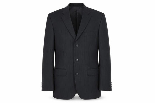 Jack Reid Men's Black Striped Blazer 40R