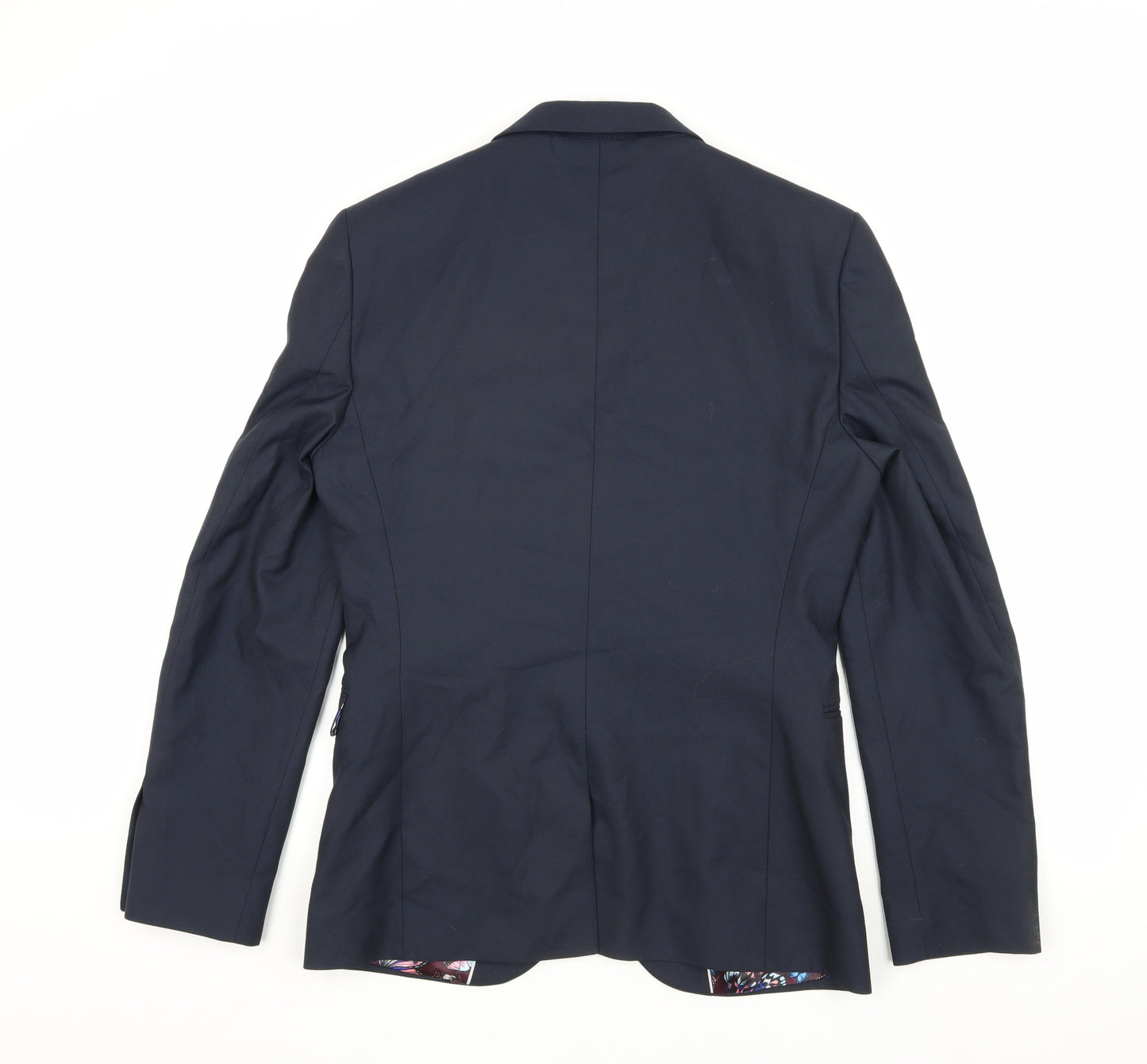 Next Men's Blue Single-Breasted Blazer 38R
