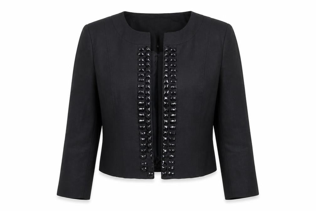 BHS Women's Black Cropped Blazer Size 14