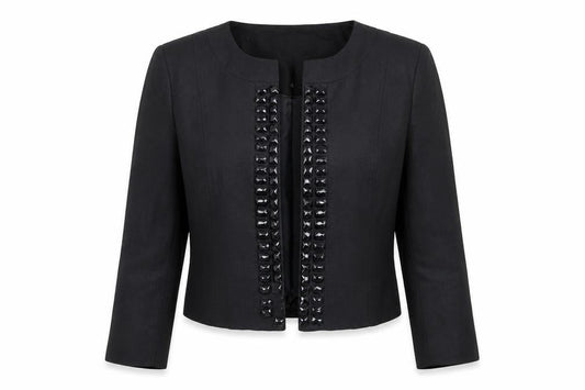 BHS Women's Black Cropped Blazer Size 14
