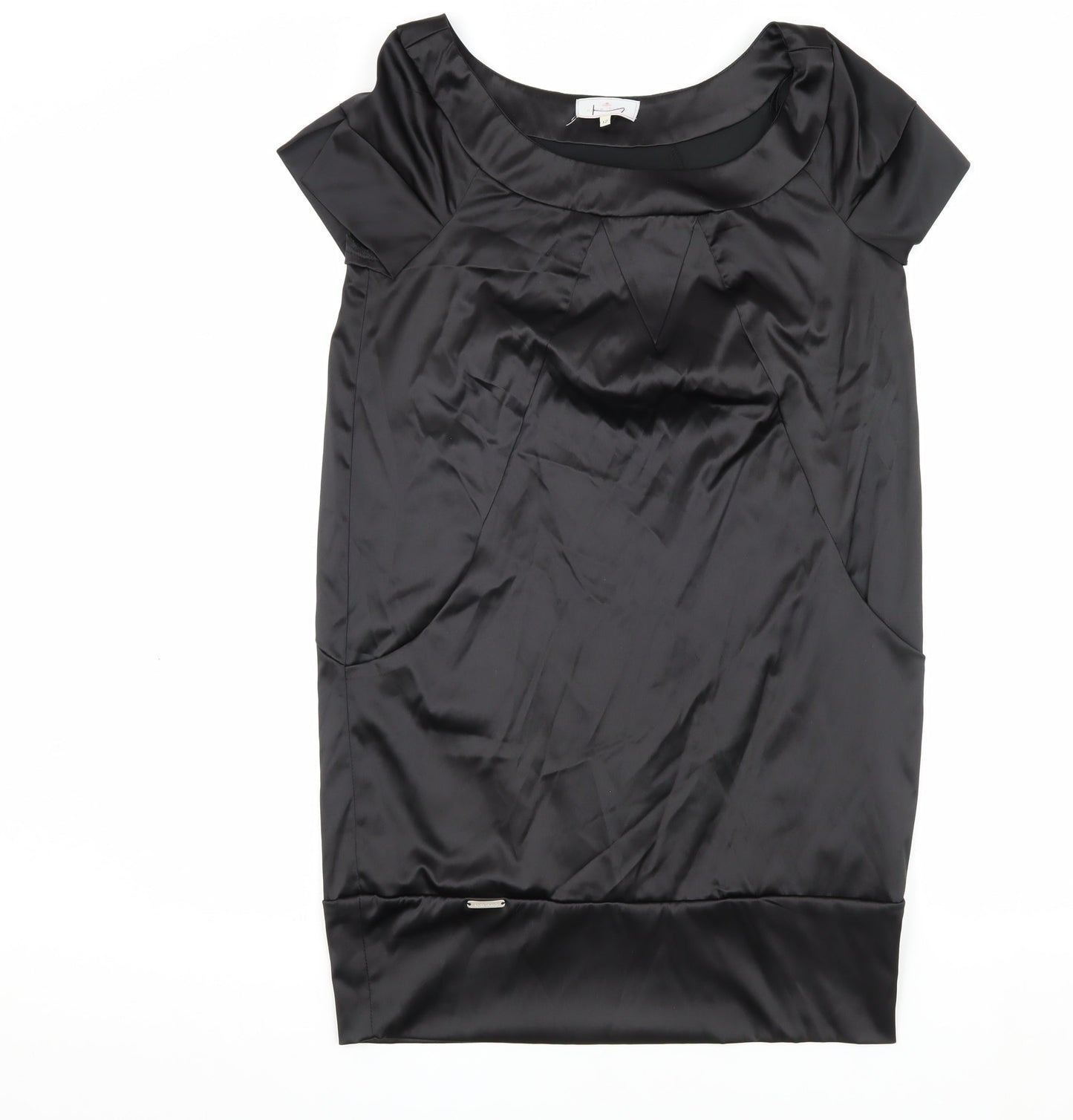 River Island Women's Black Short Sleeve Dress - Size 12
