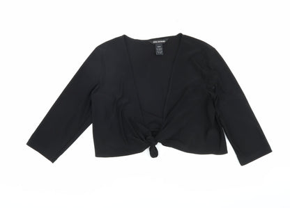 Preloved Nina Leonard Women's Black Cropped Top M - Front