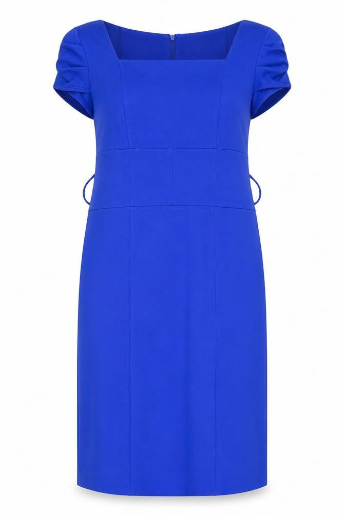 Debenhams Women Blue Square Neck Dress Size 16
